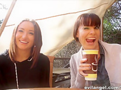 Exotic pornstar in Incredible Lesbian, Brunette xxx video