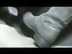 Driving in new grey boots from youtube