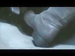 Driving in new grey boots from youtube