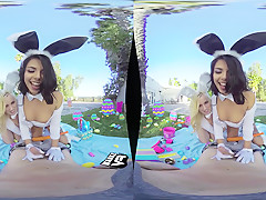 Bailey Brooke & Gina Valentina in Easter Bunnies - WankzVR