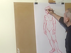 Nude Model Drawing English