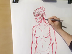 Nude Model Drawing English