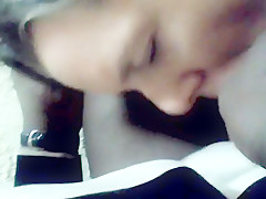 Sucking a black cock