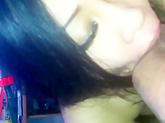 Gorgeous Pinay sucking big cock   swallowing cum