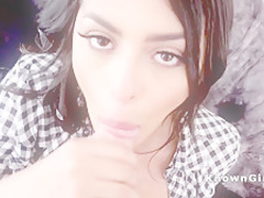 Bouncing big tits girlfriend fucking