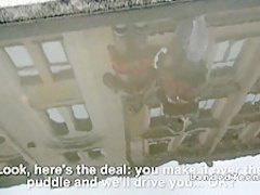 Russian schoolgirls having threesome