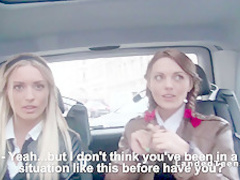 Russian schoolgirls having threesome