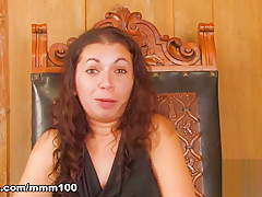 Kelly Toma & Inter in Pretty Arab Brunette Kelly Toma Doing A Hot Striptease  - MMM100