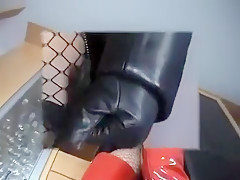 Incredible homemade Fishnet, High Heels sex scene