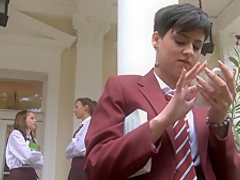 Crazy pornstars Abbie Cat and Cherry Kiss in horny college, blonde xxx movie