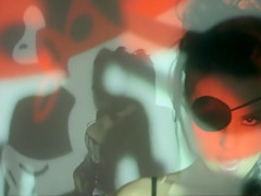 Horny pornstars Dahlia Sky and Christy Mack in incredible stockings, brunette porn scene