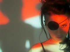 Horny pornstars Dahlia Sky and Christy Mack in incredible stockings, brunette porn scene