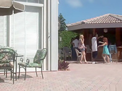 Fabulous pornstars Kara Mynor, Leah Wilde and Haileey James in incredible blonde, redhead adult clip