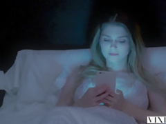 VIXEN Hot Blonde Teen Gets Caught Cheating On Tape