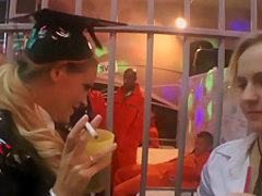 Amazing pornstars Angel Piaff, Candy Alexa and Nicole Vice in hottest group sex, interracial porn clip