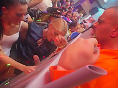 Amazing pornstars Angel Piaff, Candy Alexa and Nicole Vice in hottest group sex, interracial porn clip