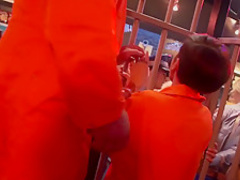 Amazing pornstars Angel Piaff, Candy Alexa and Nicole Vice in hottest group sex, interracial porn clip