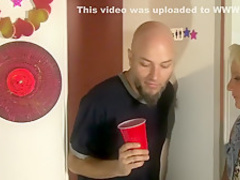 Horny pornstar Delilah Davis in amazing blowjob, facial porn scene