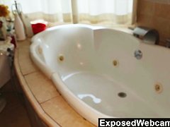 Blonde babe in the bathtub