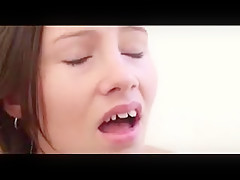 Pigtailed teen with puffy nipples masturbating