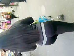 Sexy ebony milf(jiggly wedgie)