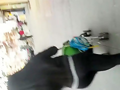 Sexy ebony milf(jiggly wedgie)