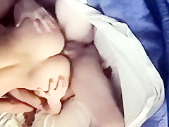 Hotwife creams on cock hidden cam