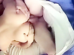 Hotwife creams on cock hidden cam