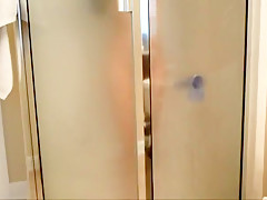 Shower mounted dildo