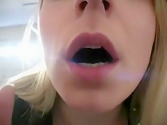 Hottest homemade Blonde, Smoking sex clip