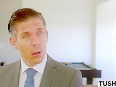 TUSHY Assistant Gets DP'd By Boss And Friend