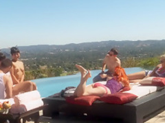 Fabulous pornstar Adrianna Luna in incredible group sex, redhead adult scene