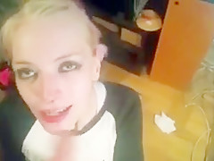 Sweedish college girl amateur blowjob