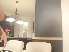 Blonde slut slutty giving her ass