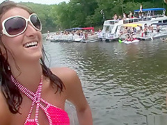 Exotic pornstar in best blonde, striptease adult clip