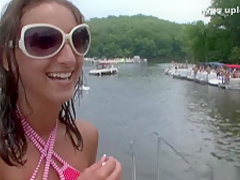 Exotic pornstar in best blonde, striptease adult clip