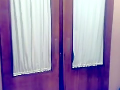 My wife is dancing in lingerie