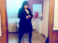 My wife is dancing in lingerie