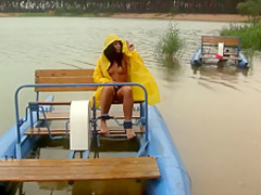 Amazing pornstar in crazy masturbation, outdoor sex clip