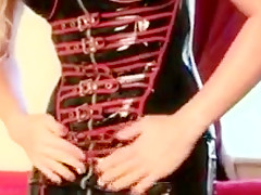 Natalia forrest in a latex dress