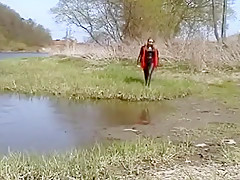 Hottest homemade Outdoor, Solo Girl sex scene