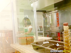 Ebony Loni Legend Interracial Gangbang