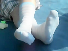 Fabulous amateur Foot Fetish, Outdoor adult scene