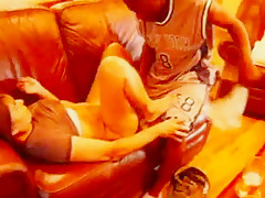 Exotic amateur Cunnilingus, Brunette sex movie