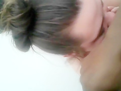 Tender interracial blow   swallow cum