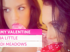 Crazy pornstars Iana Little, Madi Meadows in Incredible Lesbian, Romantic porn scene