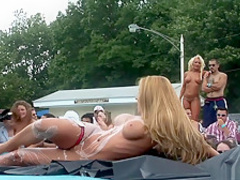 Crazy pornstar in incredible voyeur, striptease sex scene