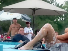 Crazy pornstar in incredible voyeur, striptease sex scene