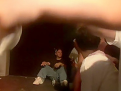 Horny pornstar in exotic group sex, striptease sex scene