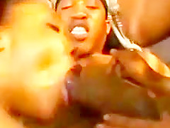 Hardcore ebony foursome